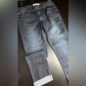 City Blues Dark Blue Cuffed Hem Women’s Jeans Size 8 (29) EUC